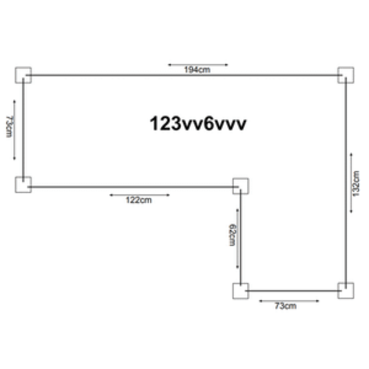 Hochbeet Holz Eckmodell Ecke Rechts - 4 Module 194x132cm