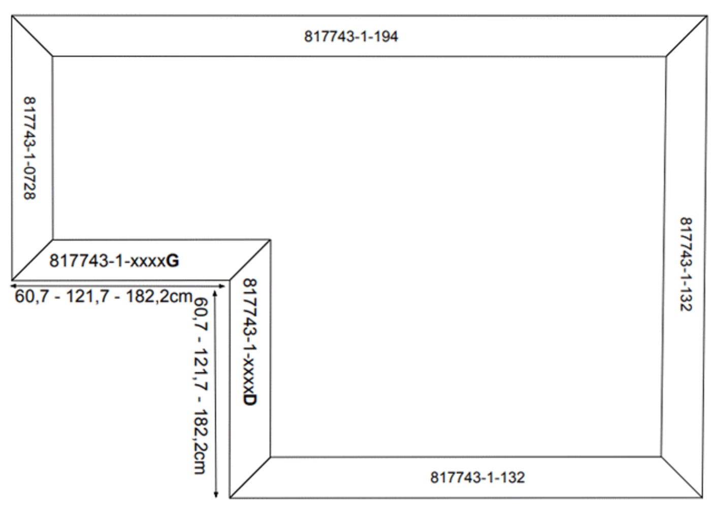 schema met de verschillende afdekplanken voor de grote plantenbak