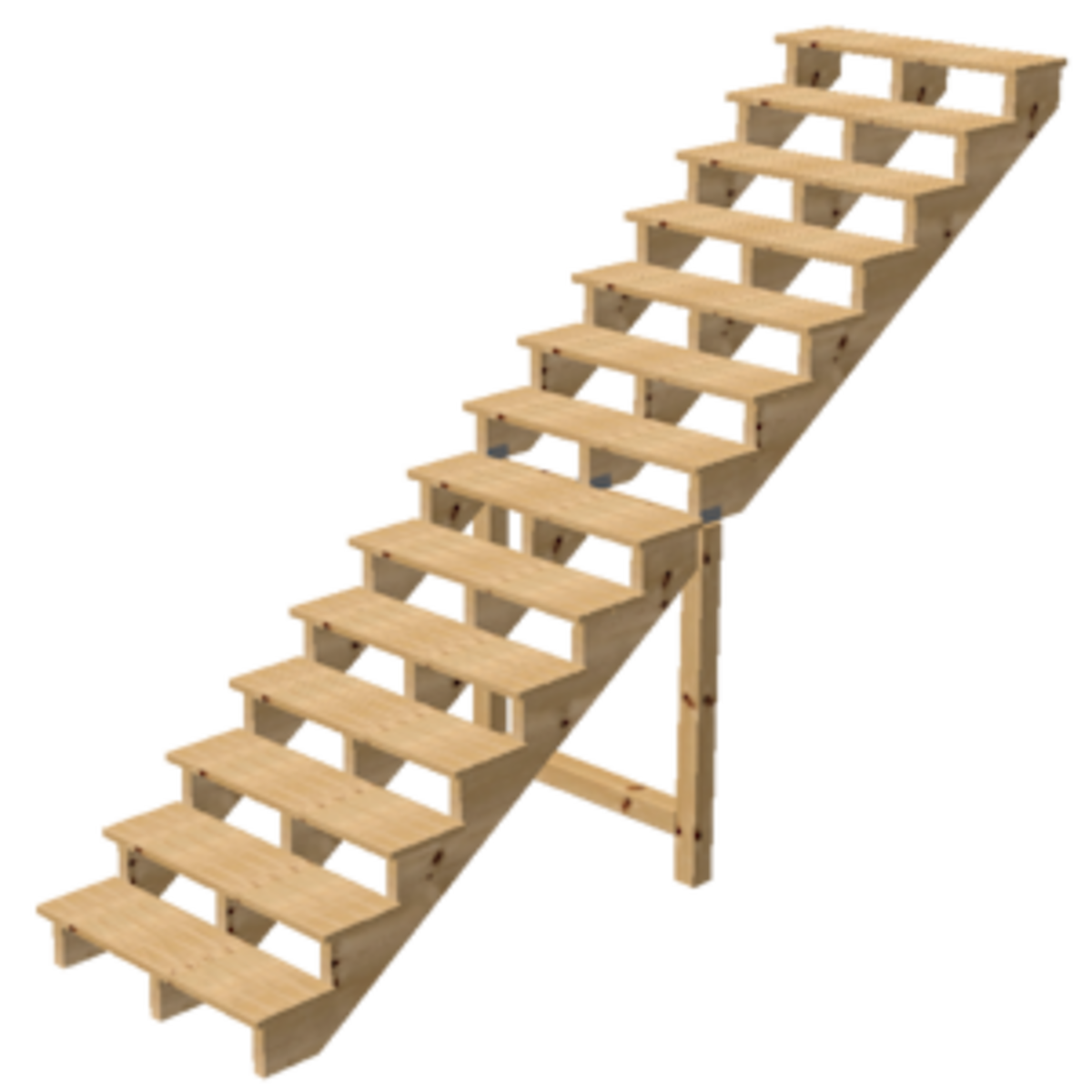 Escalier bois exterieur type C