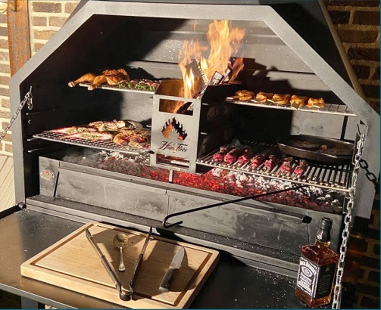 Parrillada de carne en el Braai