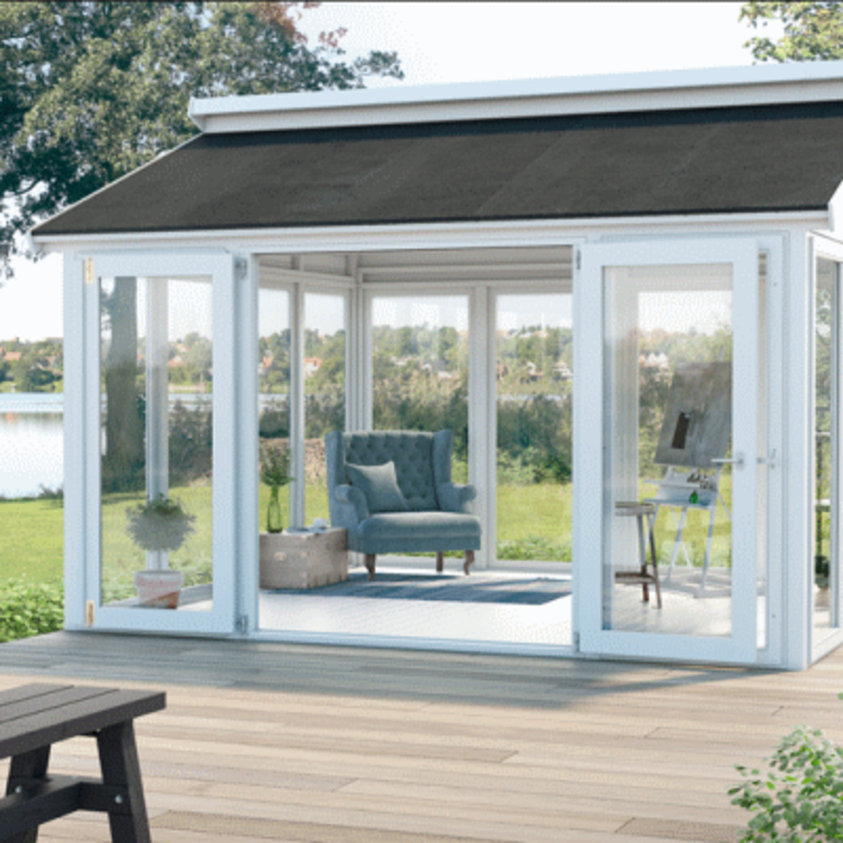 Garden summer house - glass Garden summer house - glass