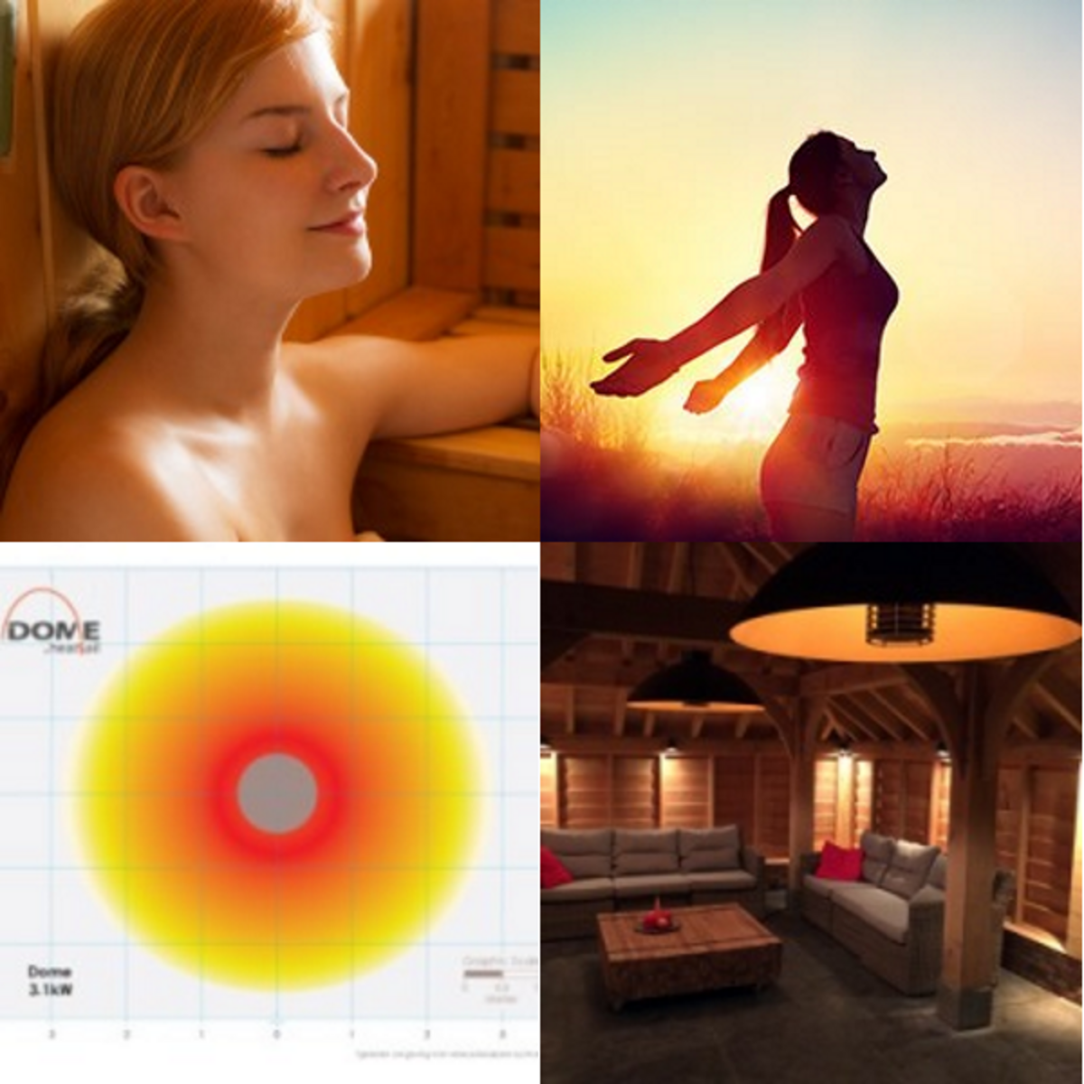 The comfort of Heatsail Infrared electric patio heaters The comfort of Heatsail Infrared electric patio heaters