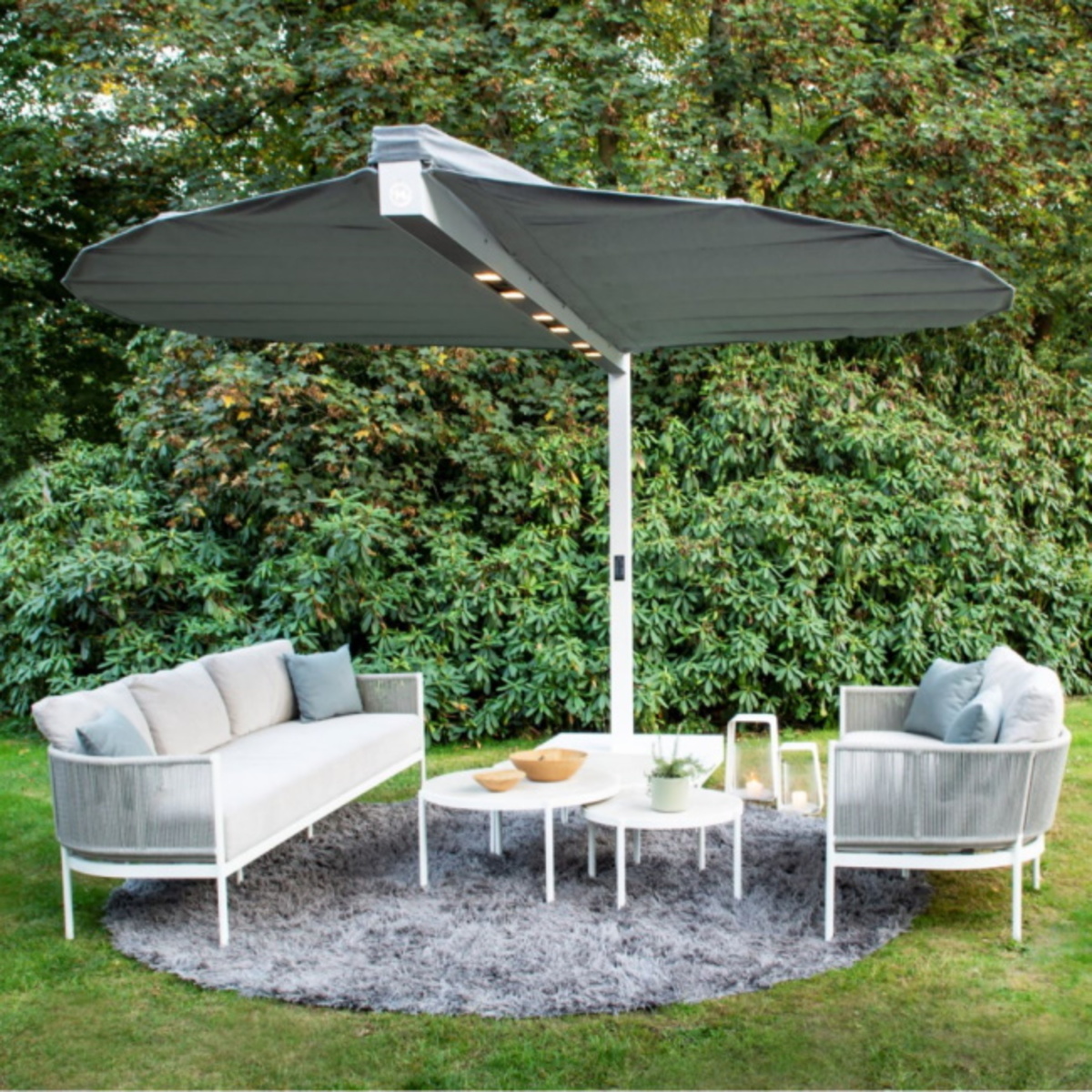 Heatsail LEAF electric garden heater and parasol