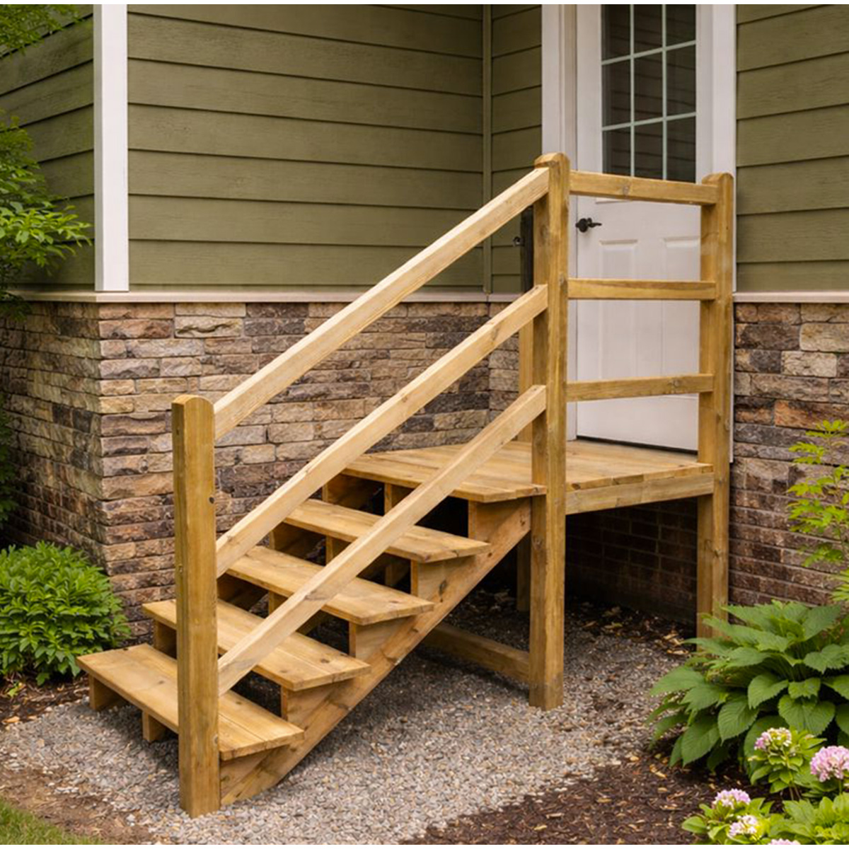 MILANO Outdoor Deck Stair with Landing