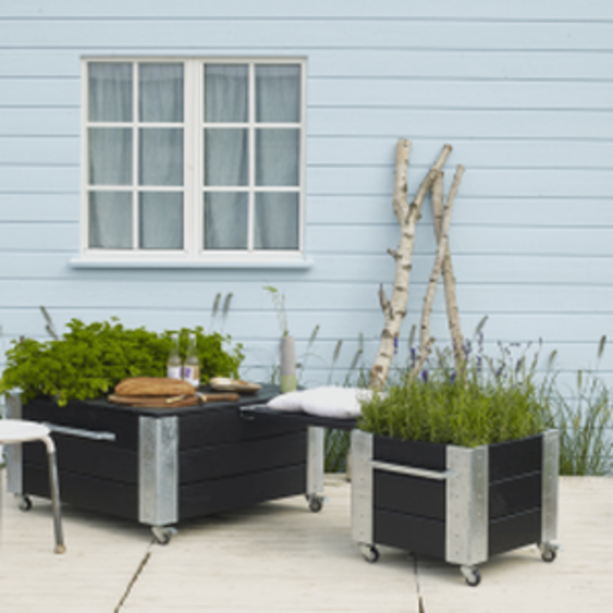 Planter on wheels - CUBIC