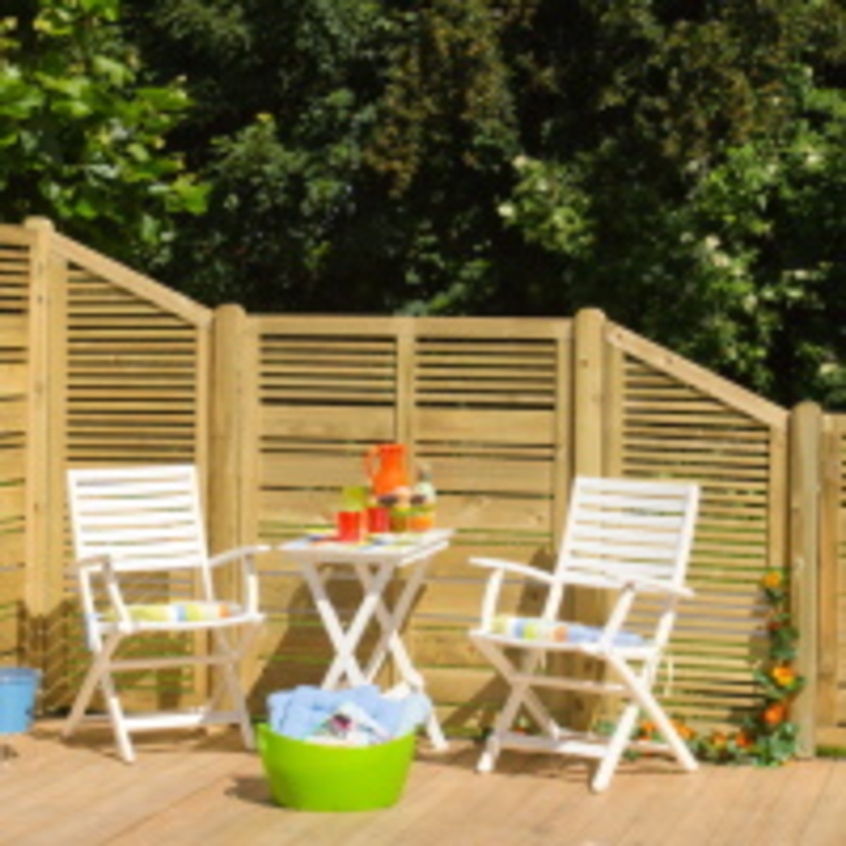 SILENCE wooden trellis panels for fence