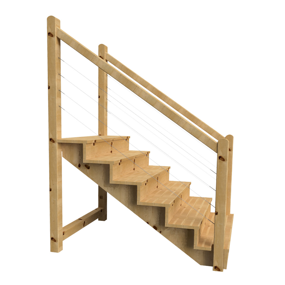 Scala con ringhiera cavi inox TOKYO