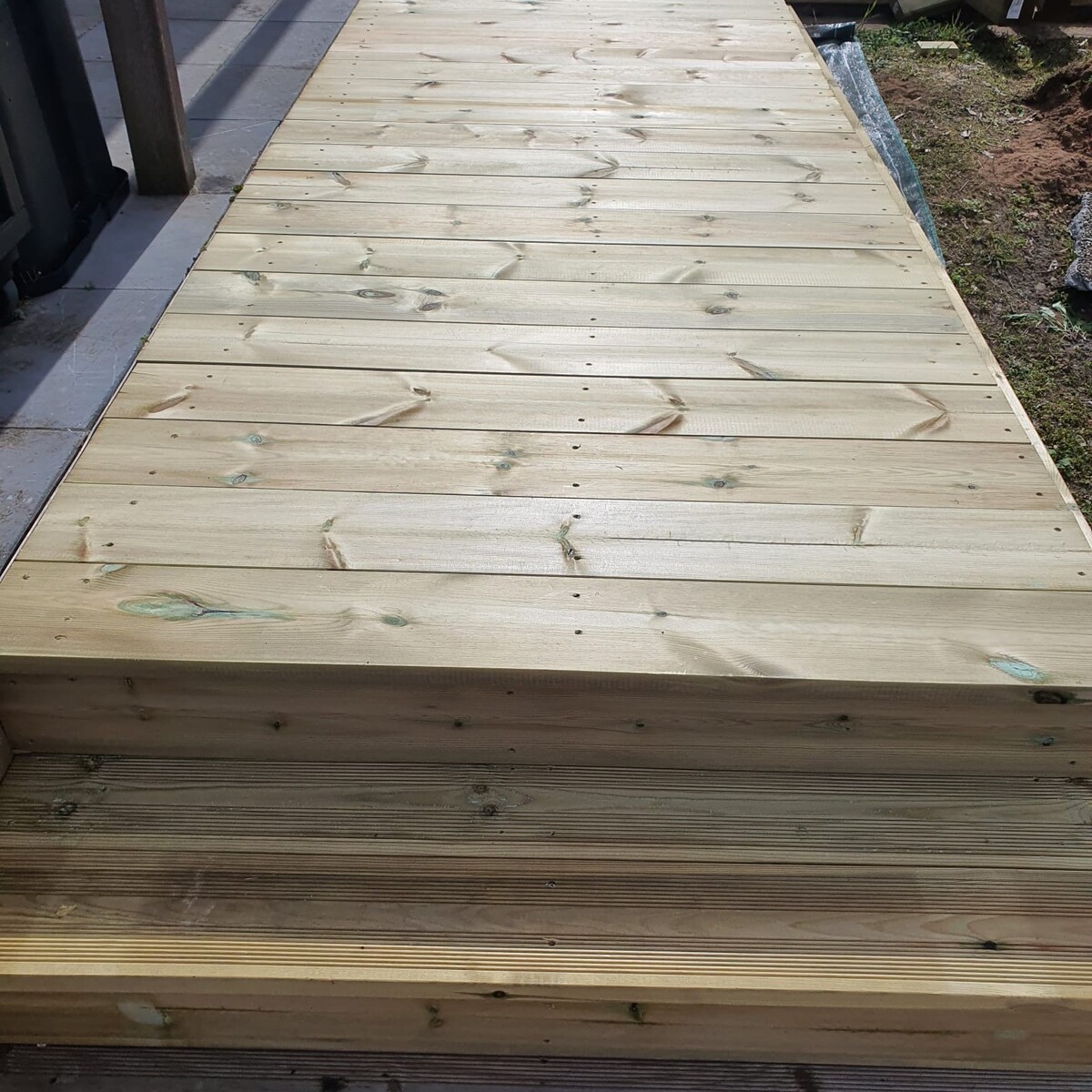 Terrasse en bois autoclave de classe 4