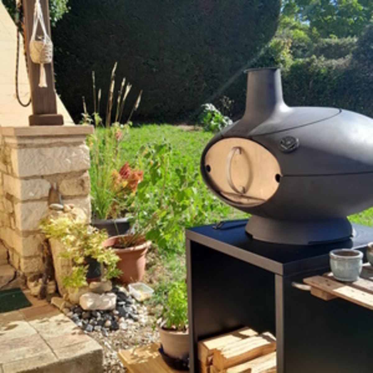 Morso Forno lit up nicely... Morso Forno lit up nicely...