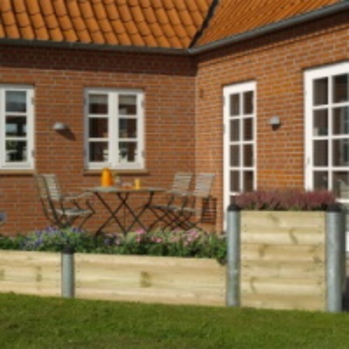 Grande jardinière en bois Grande jardinière en bois