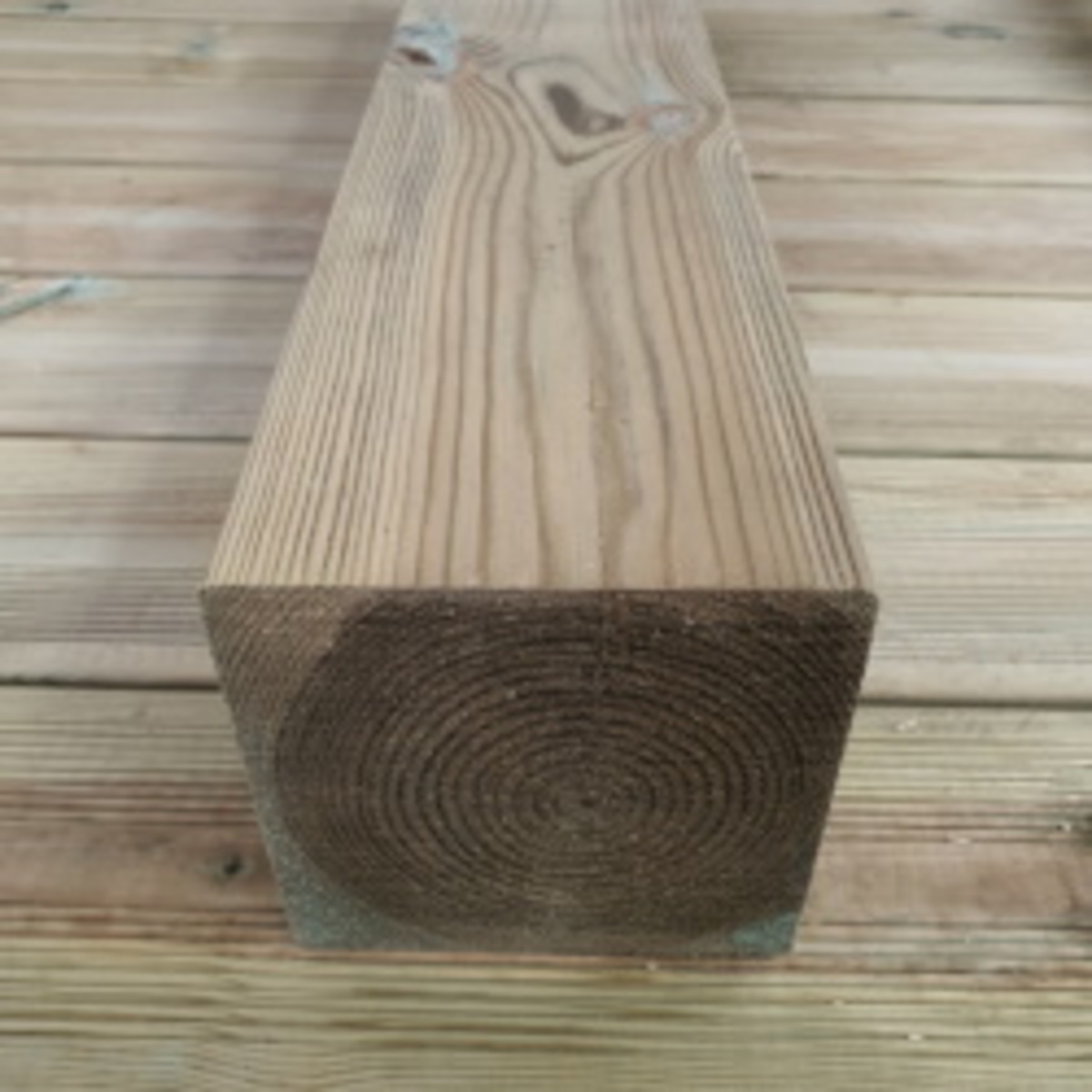 Pressure treated lumber for outdoors