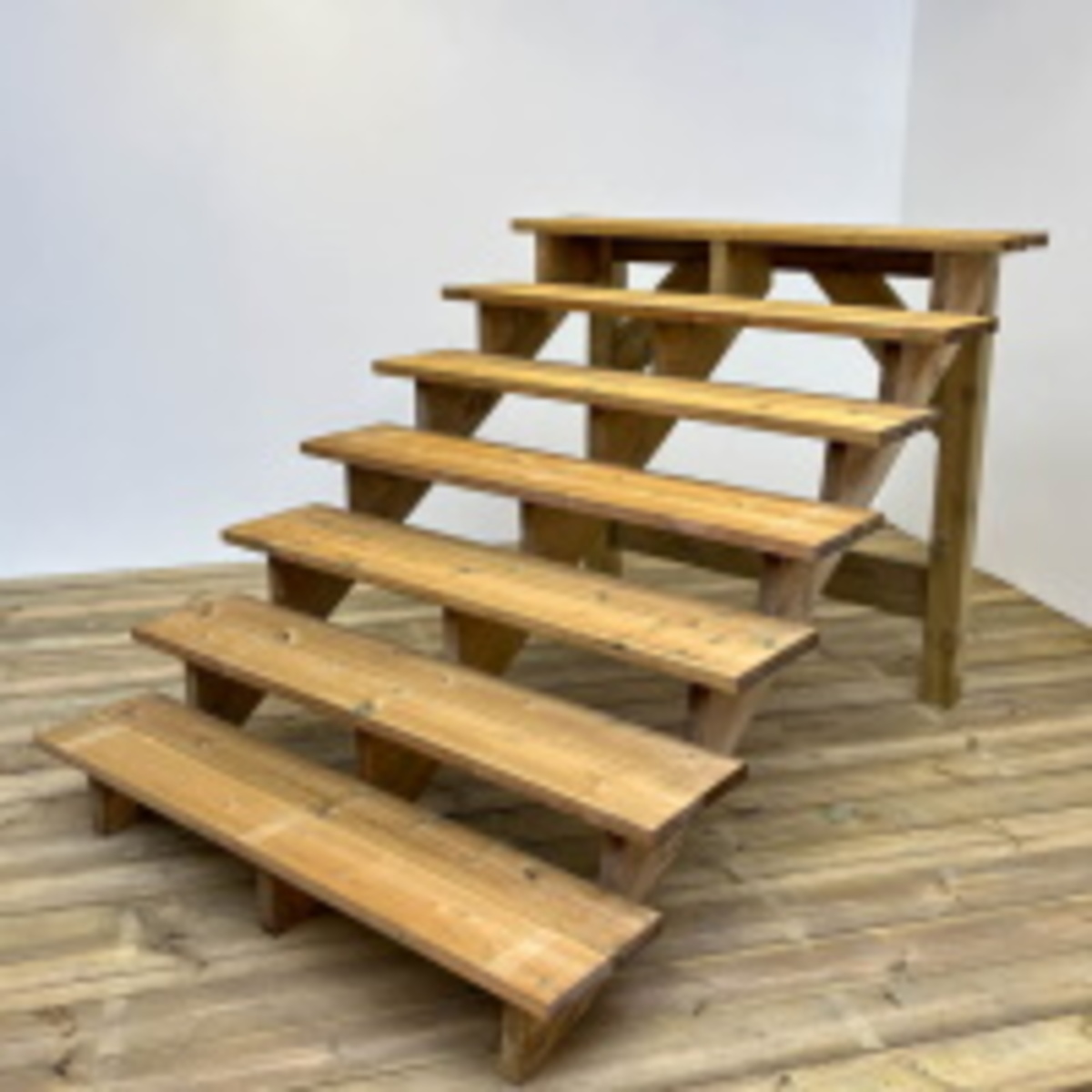 deck stairs extension support