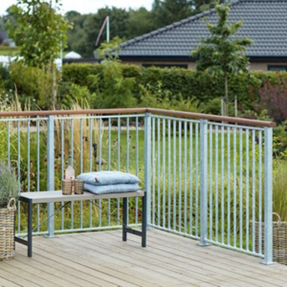 stalen paal voor balustrade met leuning