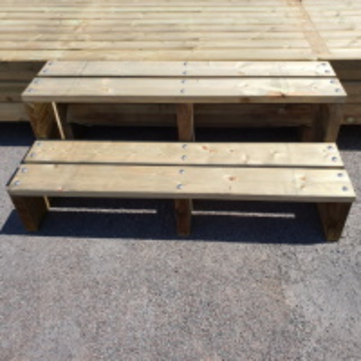Tuin trap naar balkon of veranda Tuin trap naar balkon of veranda