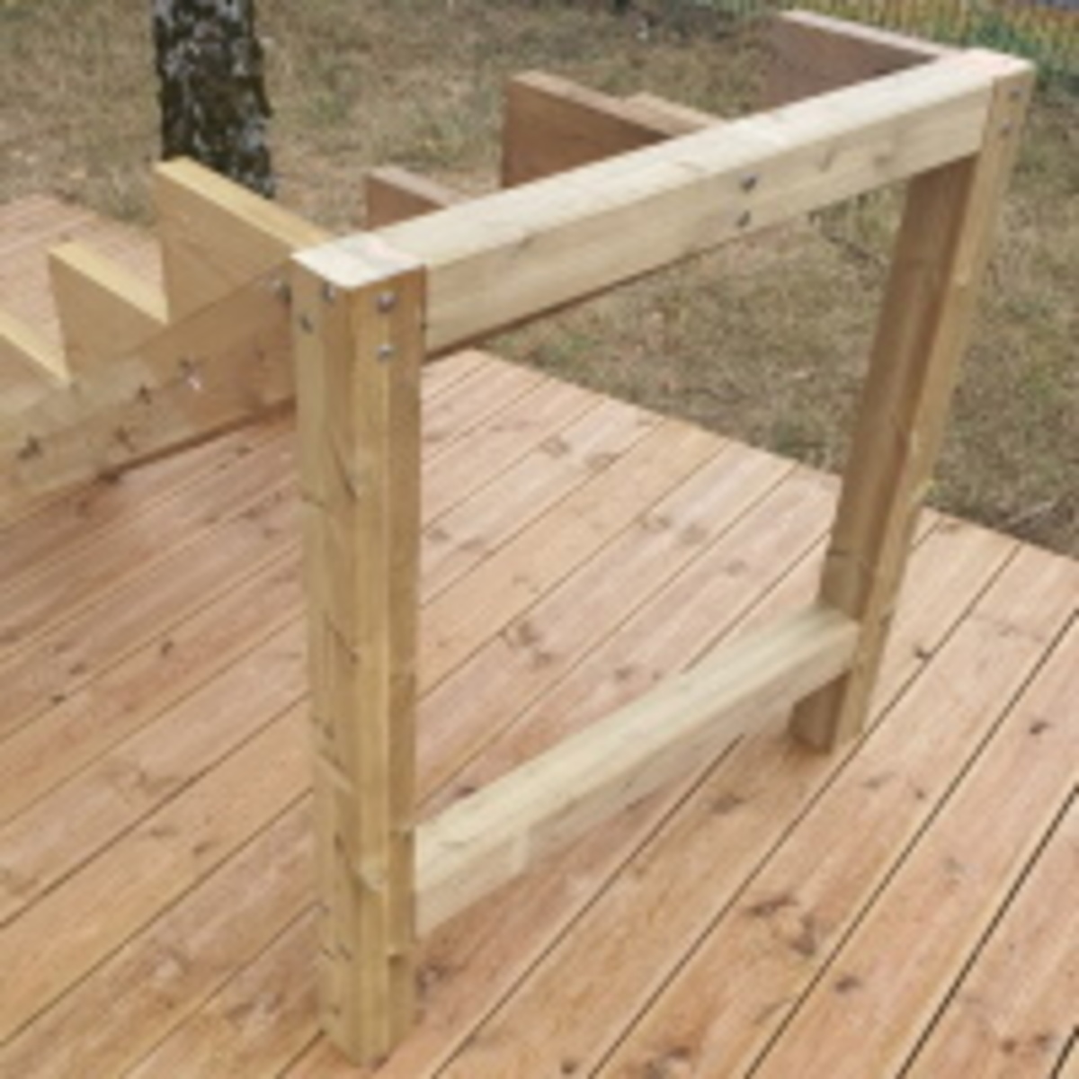 sostegno di legno per scala